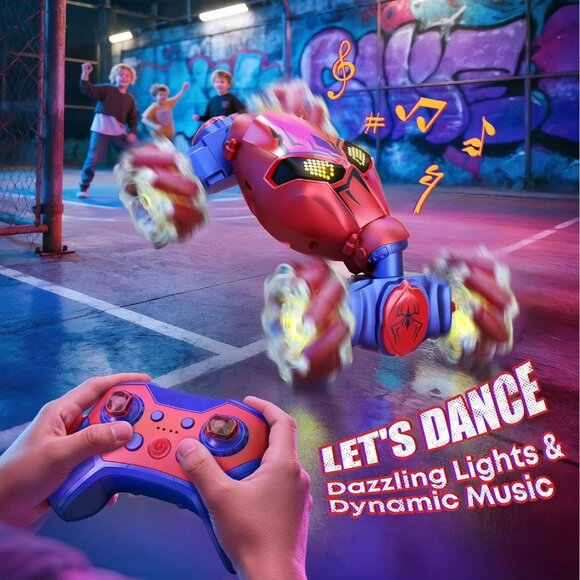 V993 4WD Stunt RC Spider Car Remote Control Toy with Gesture Sensing LED Lights - Picture 5 of 9